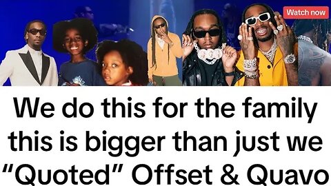 Rocketing Offset & Quavo ended their beef, in memory of Takeoff