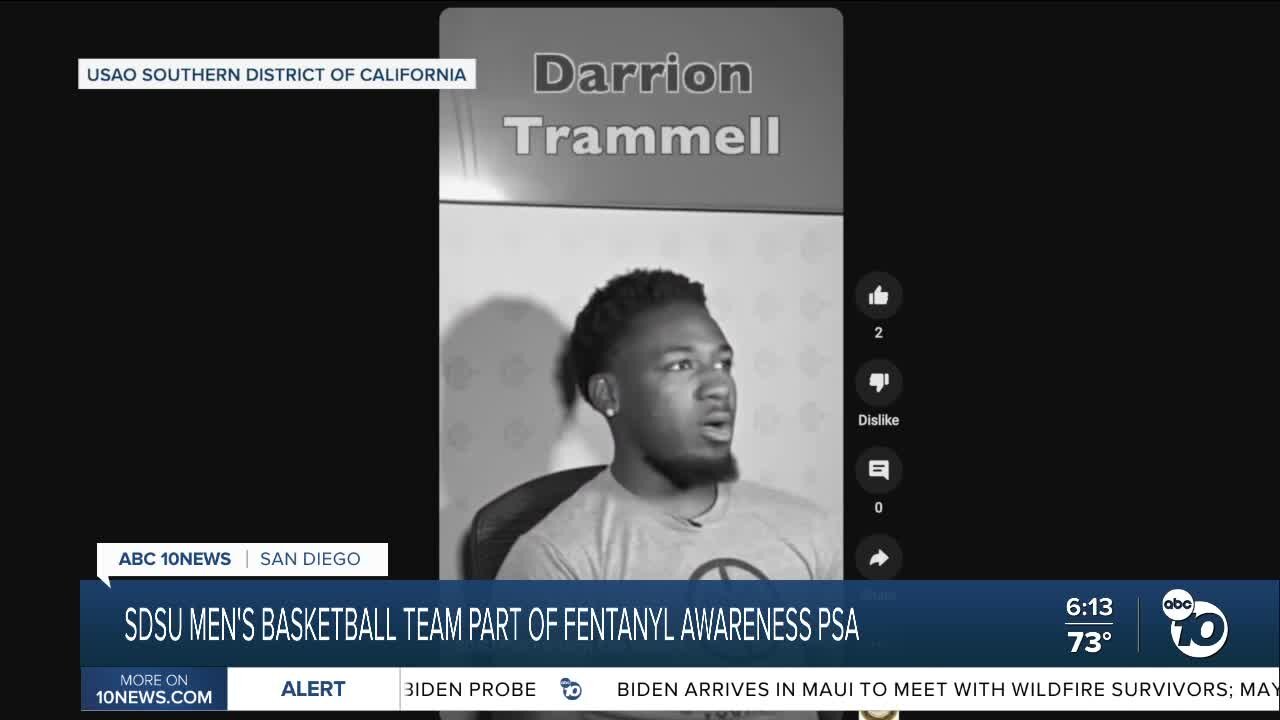 SDSU Men's Basketball Team and Prosecutors launch fentanyl awareness campaign