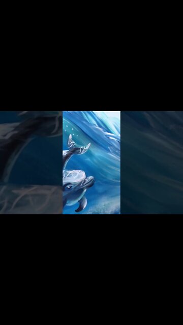Dolphin Painting #dolphin #artwork #painting #fall