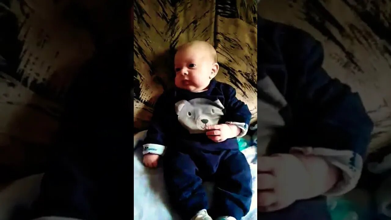 Cute Little Baby Boy Talking