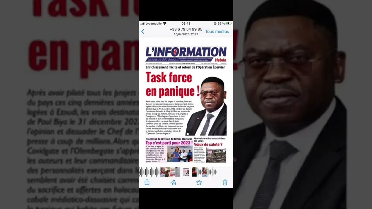 La malédiction du SG/PRC Paul Biya les élèves donner l'impression, ce sont eux qui dirigent le pays