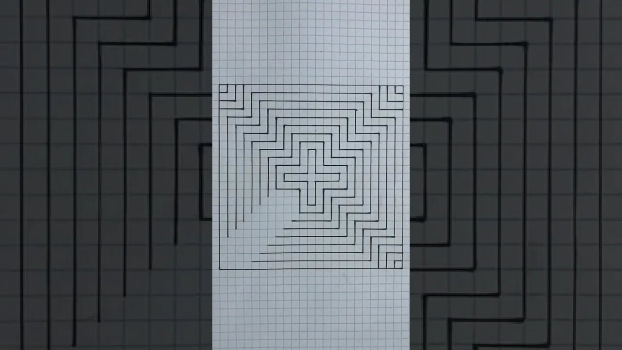 Drawing Special Optical Art #shorts