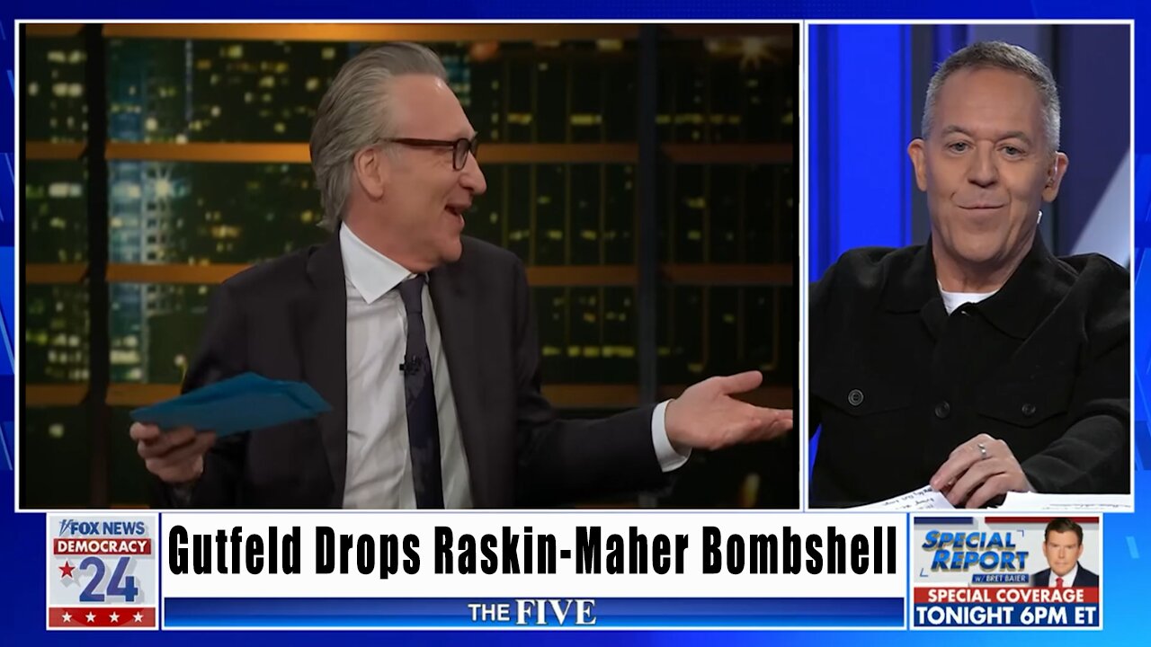 Gutfeld Drops Raskin-Maher Election Bombshell on 'The Five'