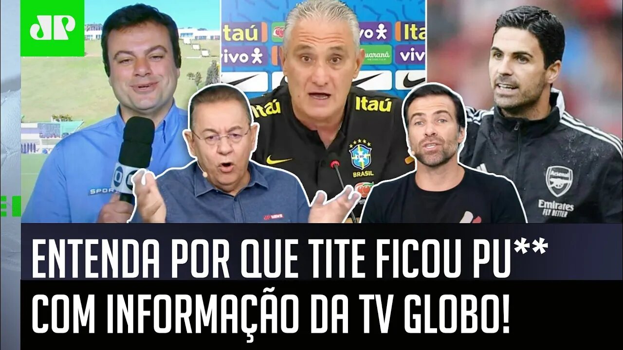 "ISSO NÃO É VERDADE!" Tite DESMENTE repórter da TV GLOBO e GERA DEBATE!