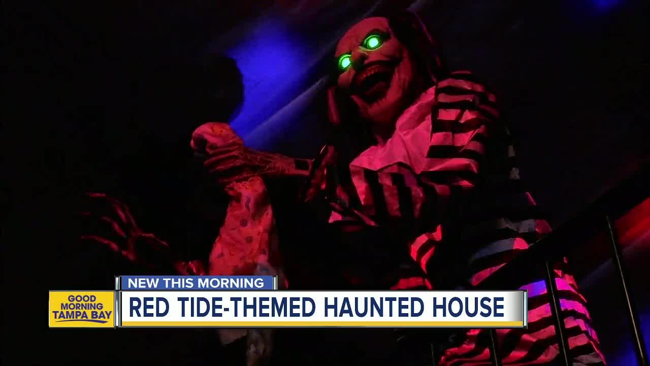 Haunted house in Largo raising money for Red Tide beach cleanup