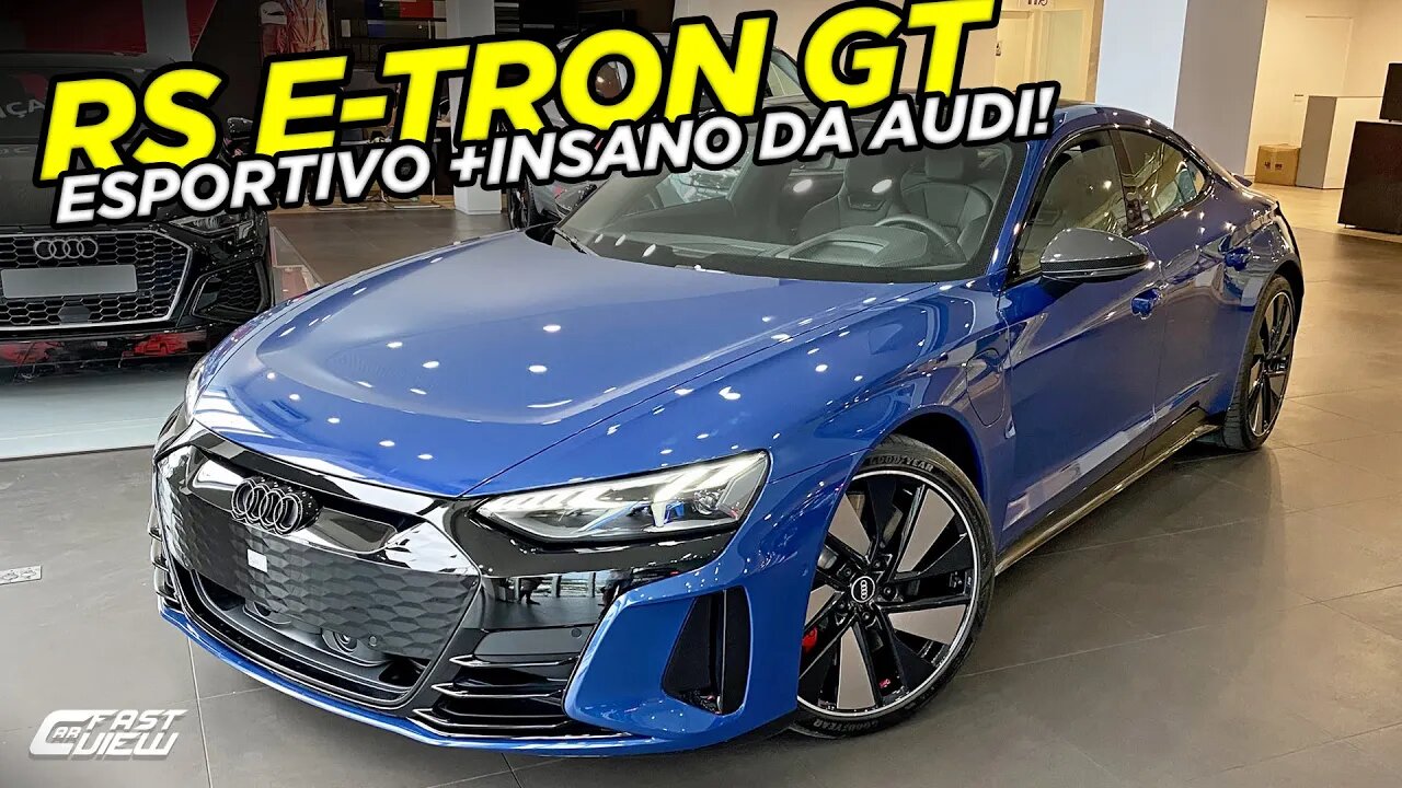 NOVO AUDI RS E-TRON GT 2022 EM DETALHES! ELÉTRICO ESPORTIVO DE 598 CV E 0 A 100 KM/H EM 3 SEGUNDOS!