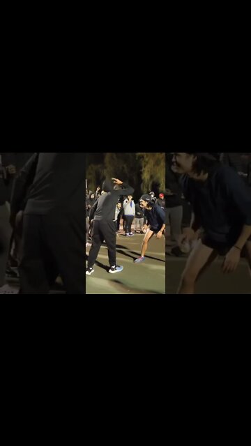 Grandpa Takes Kid's Hat & DUNKS!