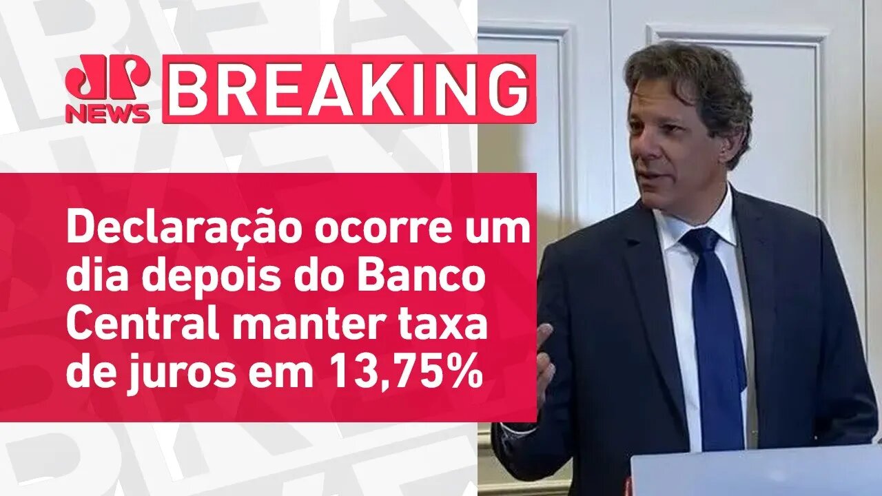 Haddad ironiza comunicado sobre decisão do Copom | BREAKING NEWS