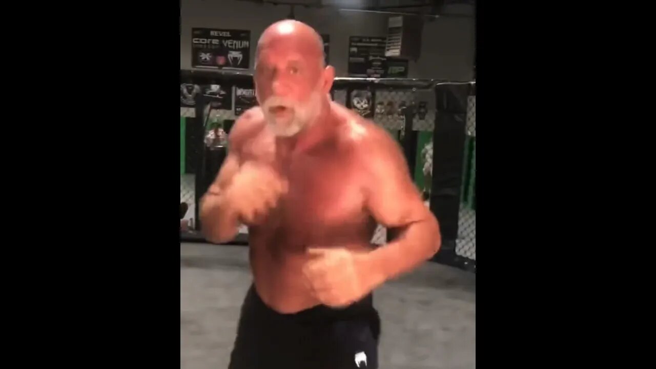 58 year old Mark Coleman training for celebrity boxing bout