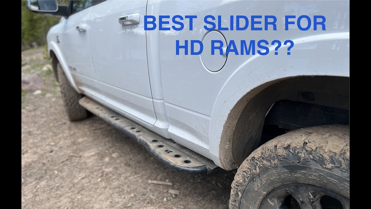 White Knuckle Off Road Rock Sliders - 2022 RAM 2500 Cummins