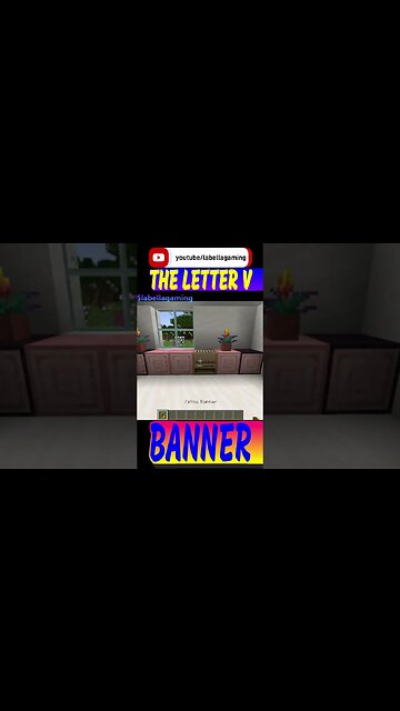 How To Make The Letter V Banner | Minecraft