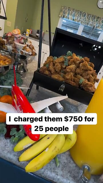 25 people for $750. Did the Chef charge enough for this event?