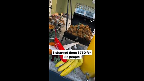 25 people for $750. Did the Chef charge enough for this event?