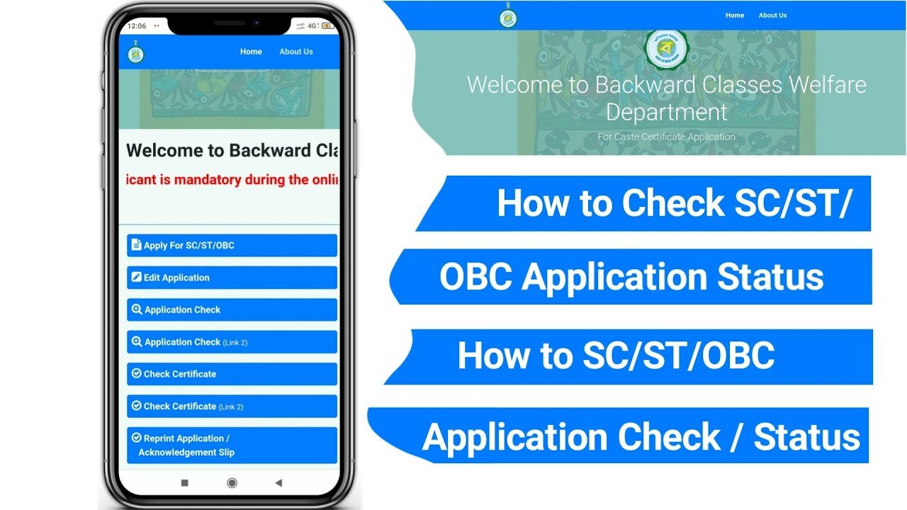 How to Check SC/ST/OBC Caste Certificate | Mj Tuber | How to Check SC/ST/OBC Application status