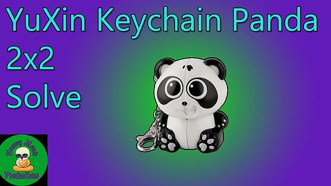 YuXin Keychain Panda 2x2 Solve