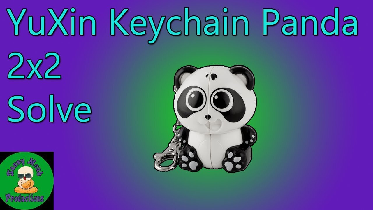 YuXin Keychain Panda 2x2 Solve