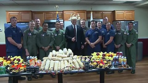 President Trump visits Coast Guard station in Riviera Beach (8 minutes)