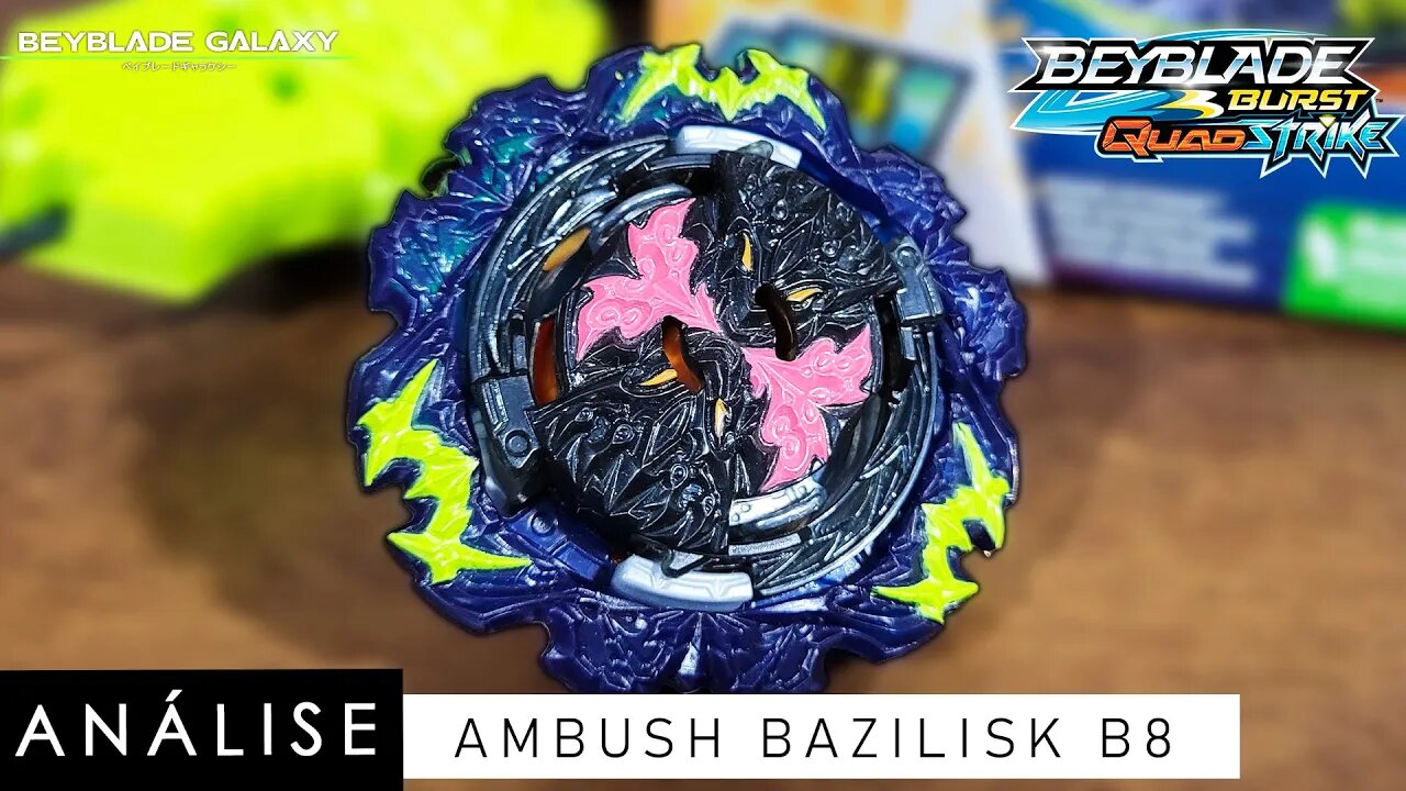 Análise AMBUSH BAZILISK B8 - Beyblade Burst QuadStrike