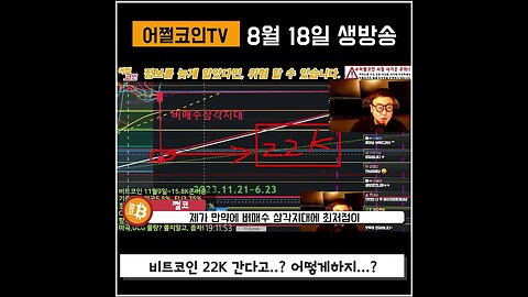 버매수삼각지대는 비트코인 매수신호|쩔코TV 8월18일 #코인전망 #코인분석 #bitcoin #bitcoinnews