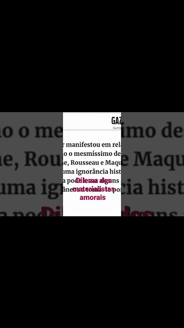 Dilema dos materialistas amorais