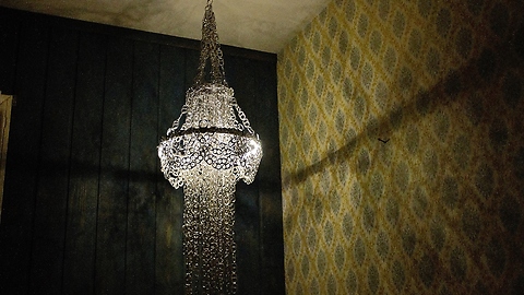 DIY Chandelier Made From Hundreds Of Can Tabs