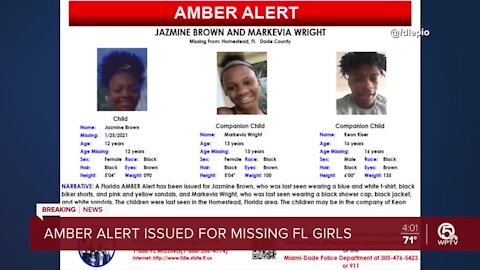 Amber Alert issued for missing Miami-Dade County girls