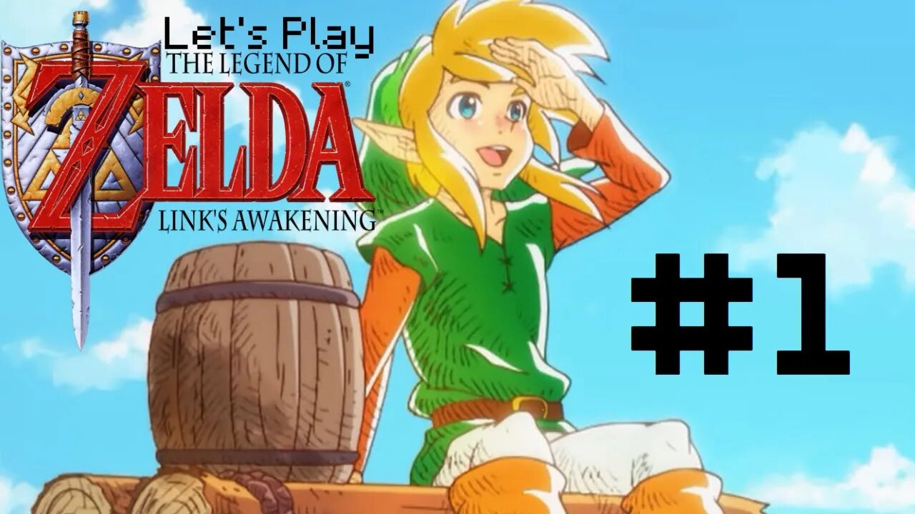 Let's Play - The Legend of Zelda: Link's Awakening DX (GBC on Switch) Part 1 | Level 1 & 2 Complete!