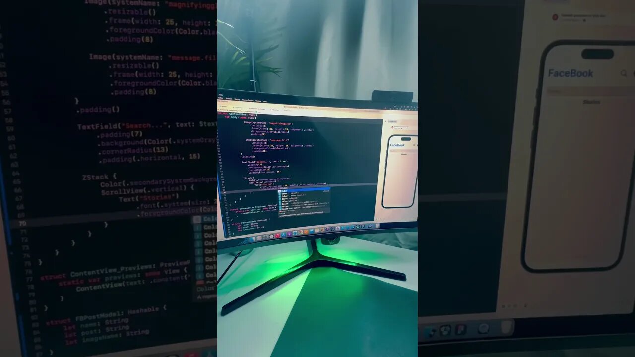 Facebook Clone Timelapse! Full tutorial out now 🤯 #shorts #swiftui #facebook