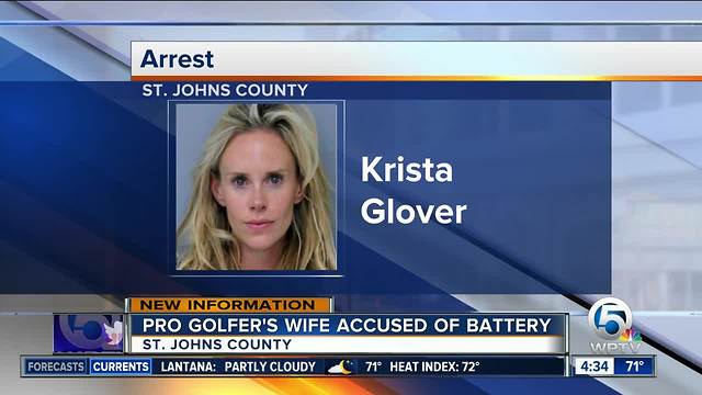 Wife of PGA golfer Lucas Glover arrested in Florida