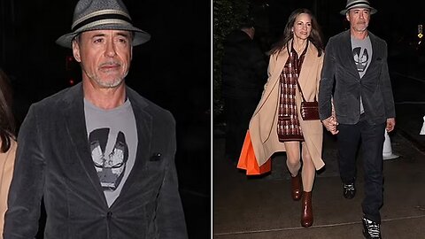 "Robert Downey Jr. Rocks Iron Man Shirt"