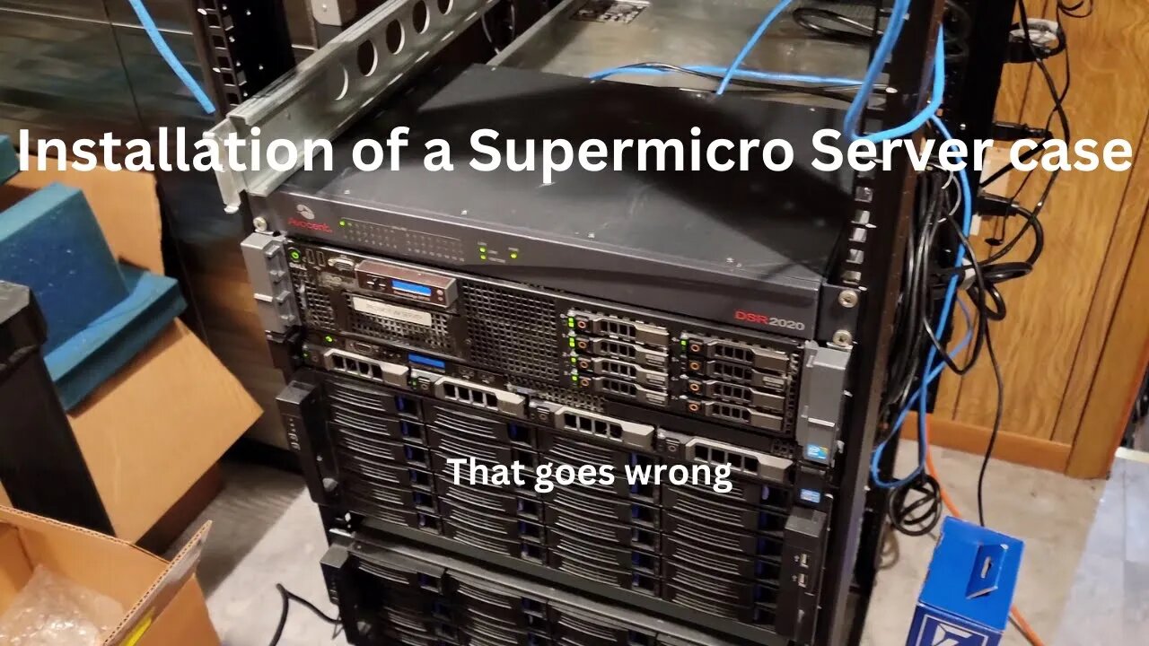 Installation of a Supermicro 2U server case