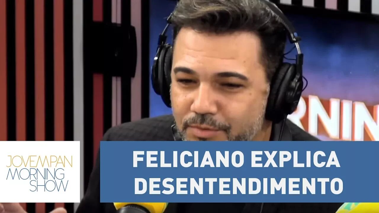 Feliciano explica desentendimento com apresentadores