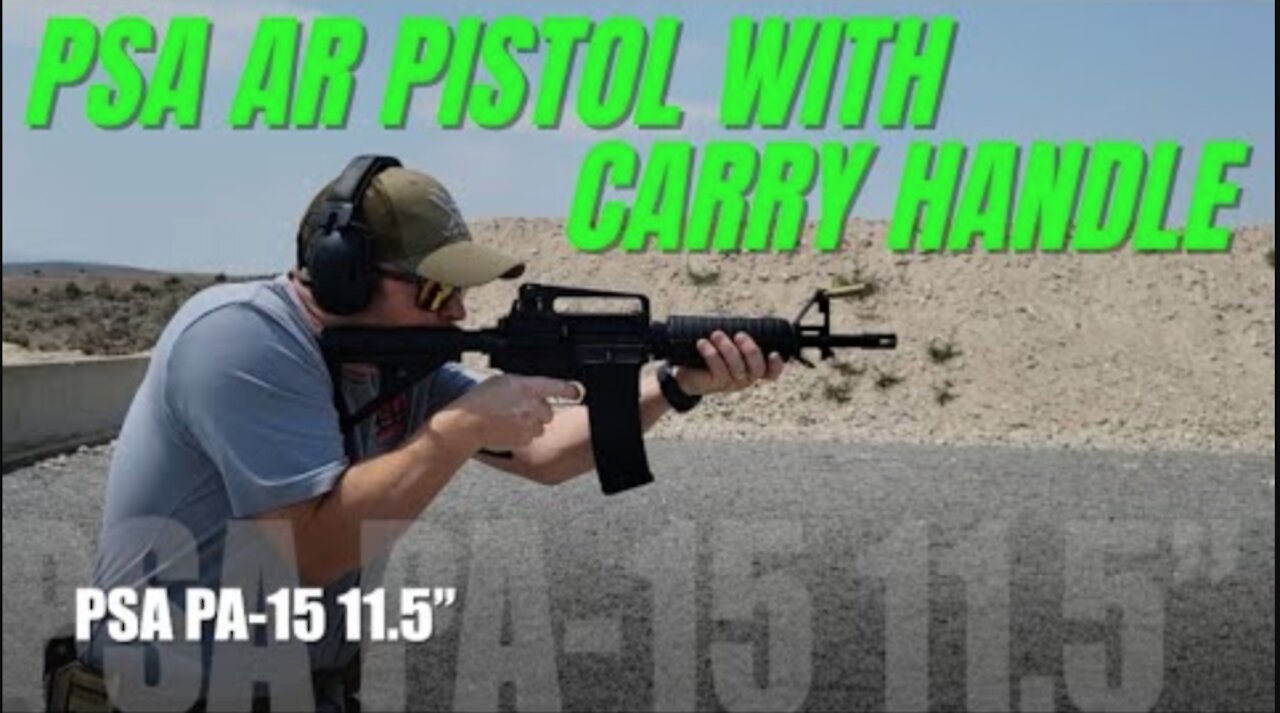 PSA PA-15 11.5” Carbine-Length BTR Classic Stealth Pistol w/Carry Handle