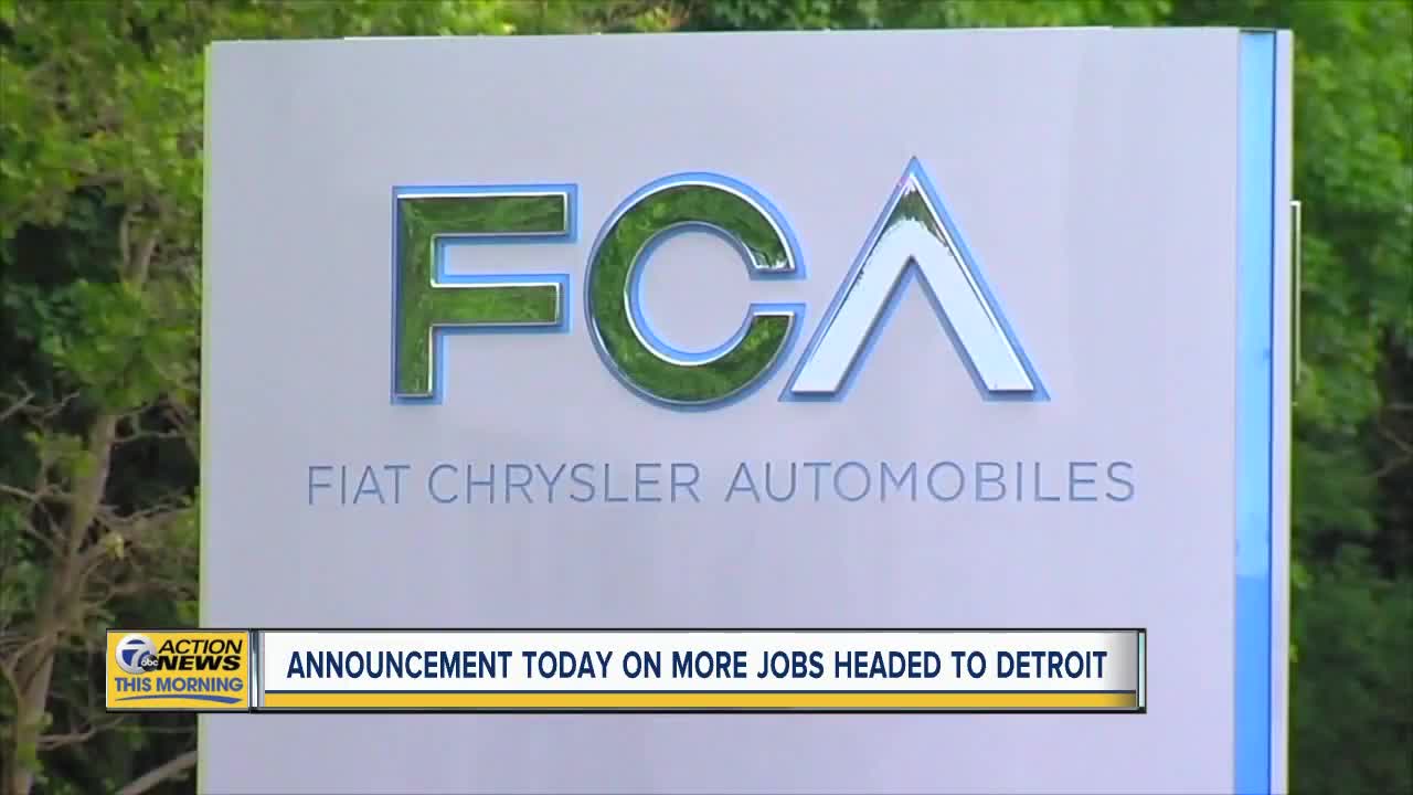 New supplier coming to Detroit for FCA assembly plant