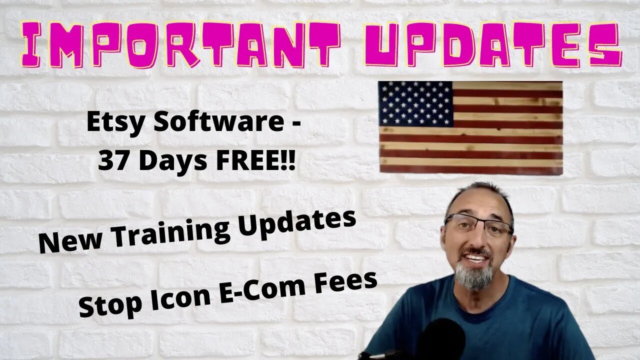 Important Etsy Updates - New Software, New Training, and Stopping Icon ECom Fees.