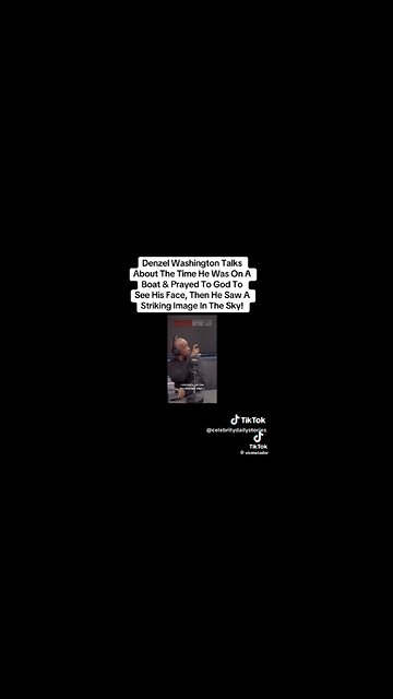 Denzel Washington Sees the Face of God?