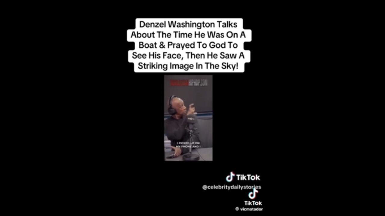 Denzel Washington Sees the Face of God?