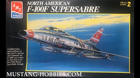 Episode:26 Part Five Kit Review: AMT/ERTL 1/72 Scale F-100F Two Seat Super Sabre