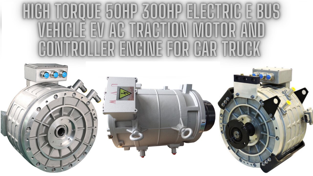 high torque 50hp 300hp electric e bus vehicle ev ac traction motor...