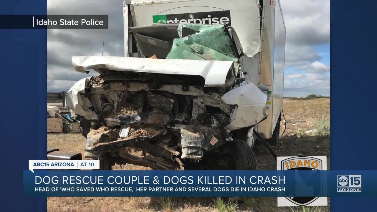 2 Valley people, 14 dogs killed in Idaho crash while taking rescue animals to Canada