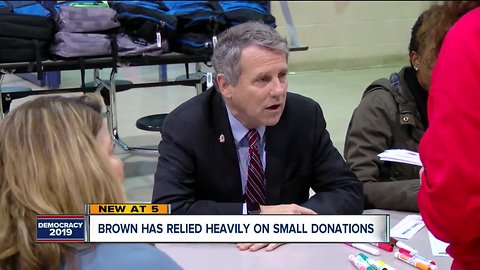 As Ohio Senator Sherrod Brown eyes White House run his small donor success will be key