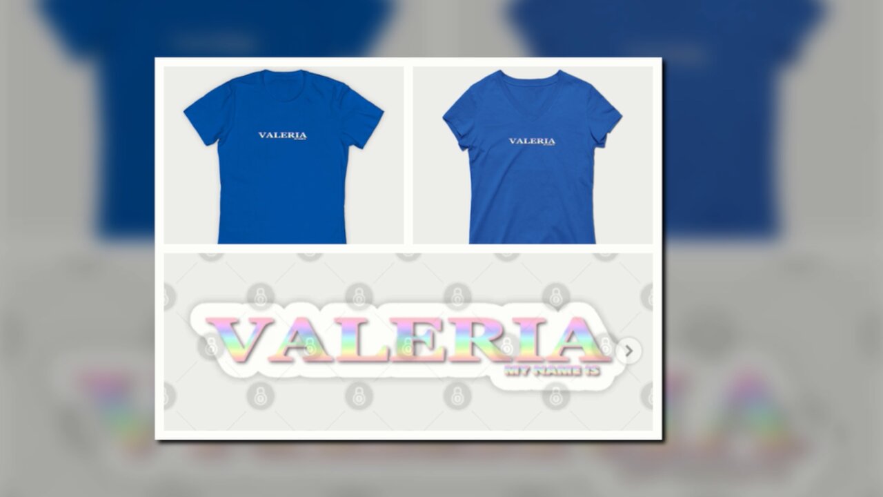 VALERIA. MY NAME IS VALERIA. SAMER BRASIL (TEEPUBLIC)