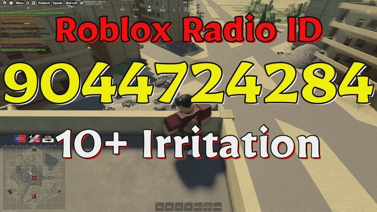 Irritation Roblox Radio Codes/IDs