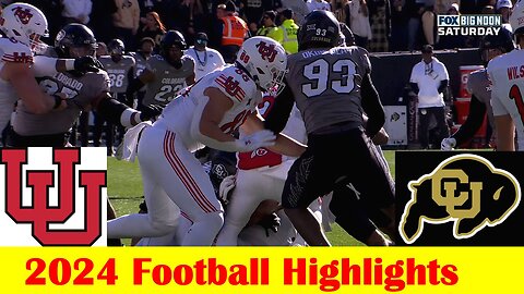 Utah vs #17 Colorado Football Game Highlights 11 16 2024