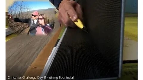 Christmas Challenge Day 11 - dining floor install