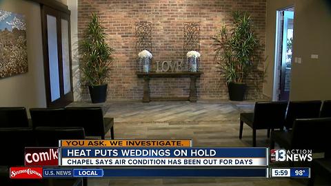 Broken AC crippling downtown wedding chapel business