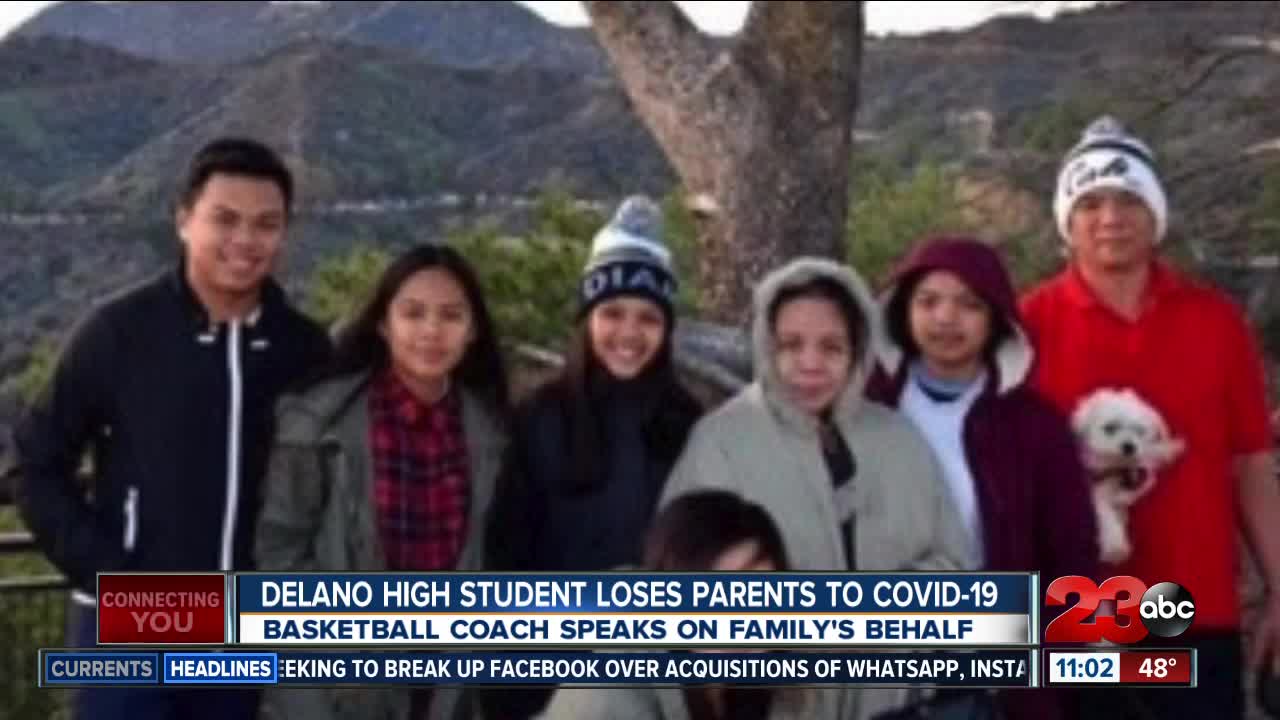 Delano High student loses both parents to Covid-19