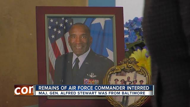 Remains of Air Force commander from Baltimore interred at Veterans Day event