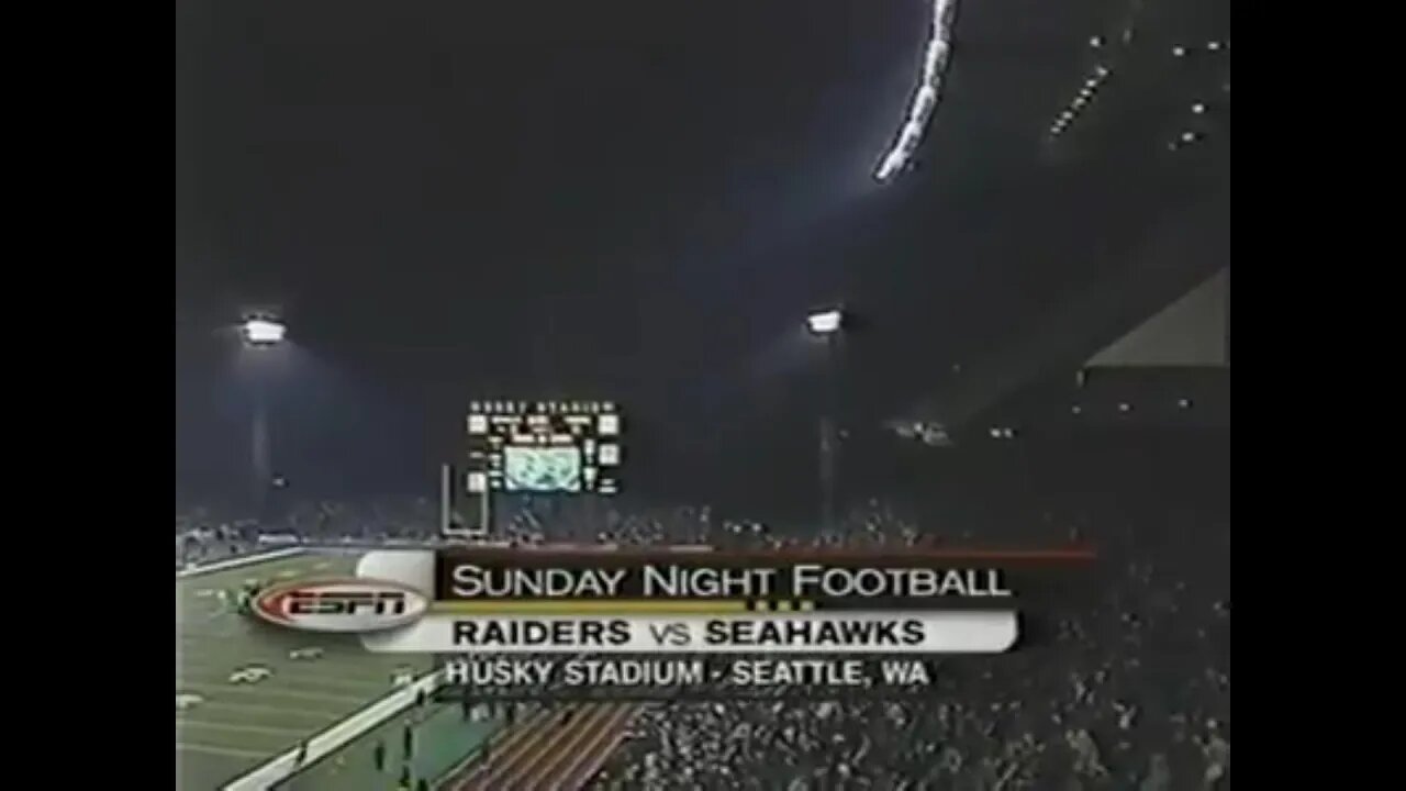 2001-11-11 Oakland Raiders vs Seattle Seahawks