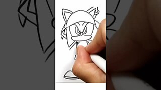 How to draw and paint Carnival Sonic #shorts